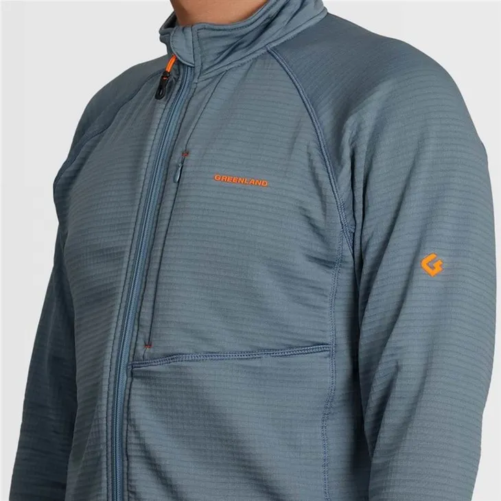 GL8001 Knitted Jacket With Grid Fleece